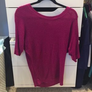 Fuschia netted sweater